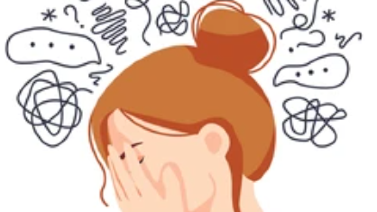 Mujer con muchas cosas en la cabeza 2