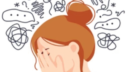 Mujer con muchas cosas en la cabeza 2